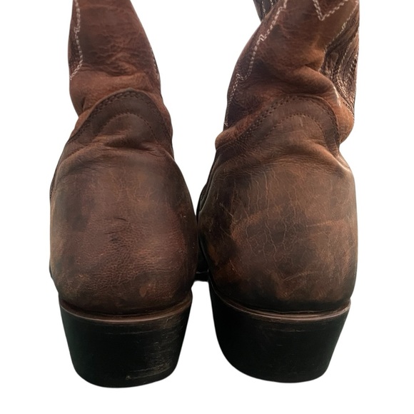 J.B Dillon Crazy Horse Goat R-Toe Men’s Brown Cowboy Boot main image 8